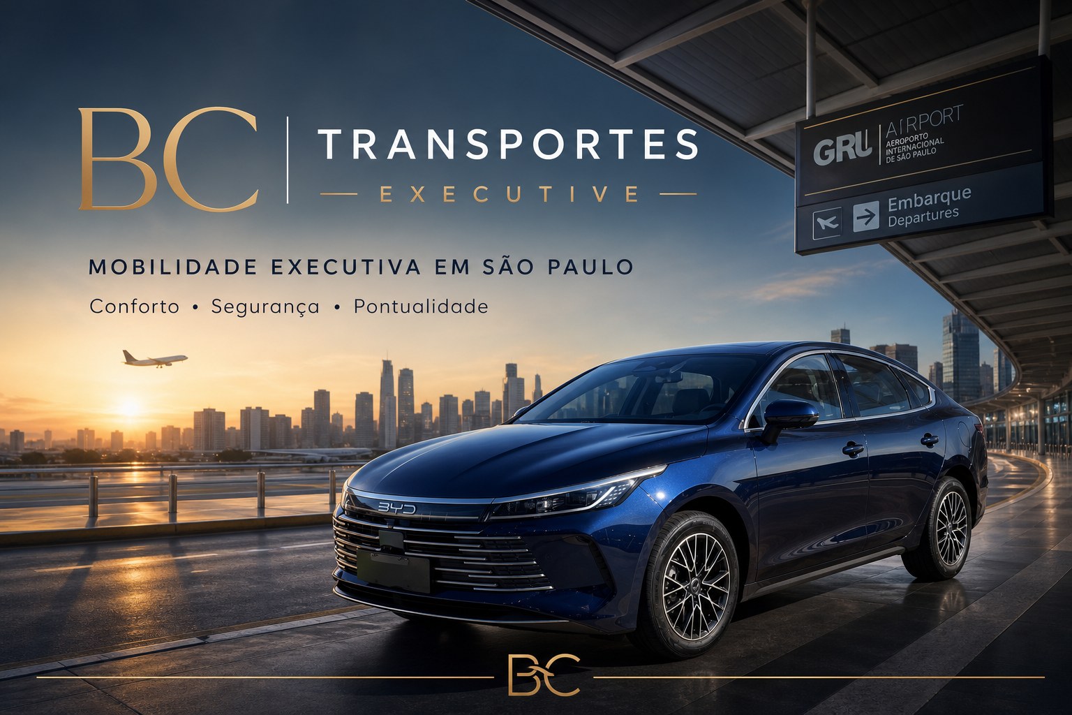 Veículo executivo em São Paulo próximo a aeroporto